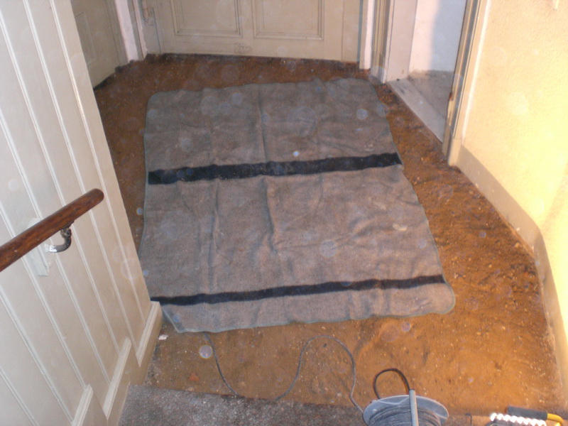 Sanierung eines Podestes